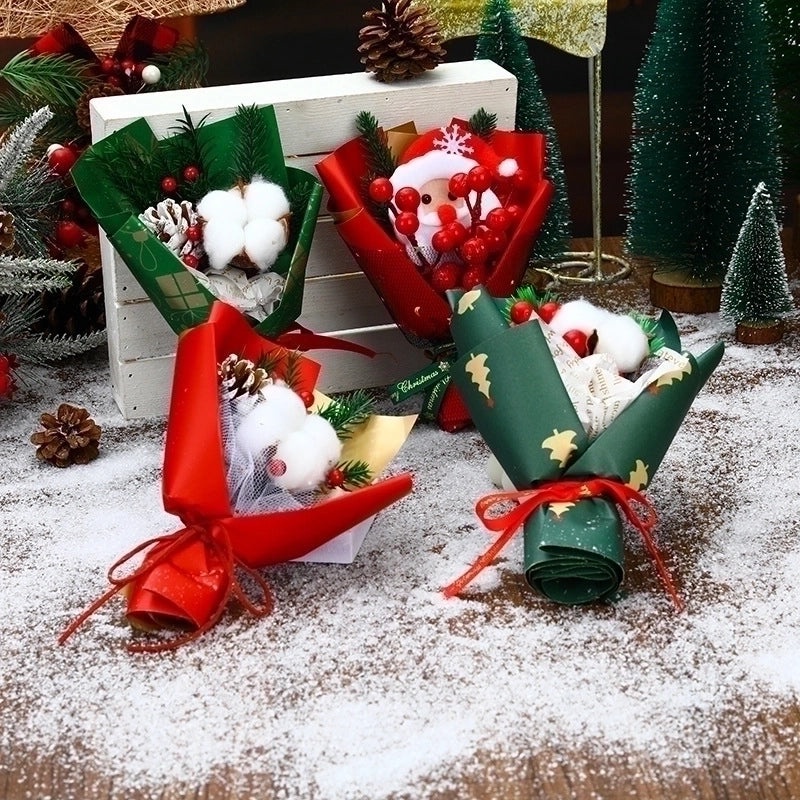 Valentine's Day New Year Father's Day Cute Dried Soap Flowers Artificial Floral Decorations|Home Decor Artificial Flowers