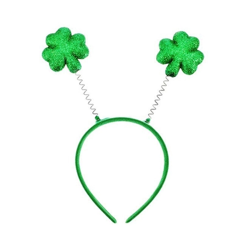 St. Patrick's Day Shamrock Bow Hairband Party Costume Accessory Plastic Hair Band 1 Piece|Hair Accessories