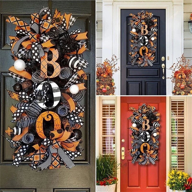 Halloween Pumpkin Ghost Garland Door Hanging Decoration for Garden and Home | Home Decor
