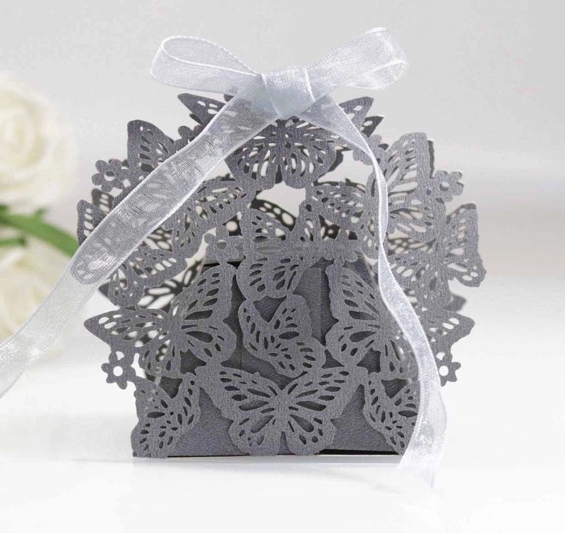 Irised Flower Butterfly Paper Gift Bags|Wedding Accessories