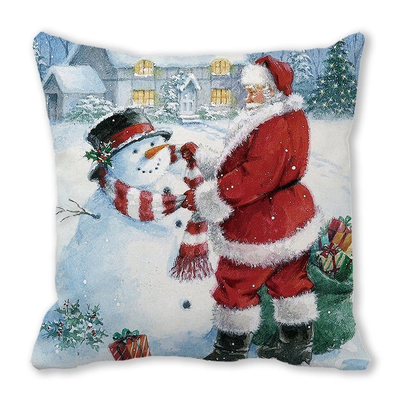 Festive Santa Pillow Covers for Couch Sofa Christmas Home Decor|Home Decor & Pillows