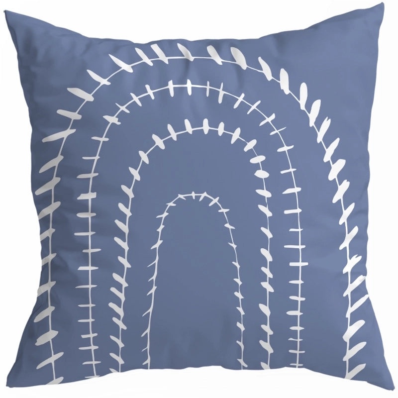 Artistic Geometric Color Block Modern Peach Skin Pillow Covers|Home Decor Pillows