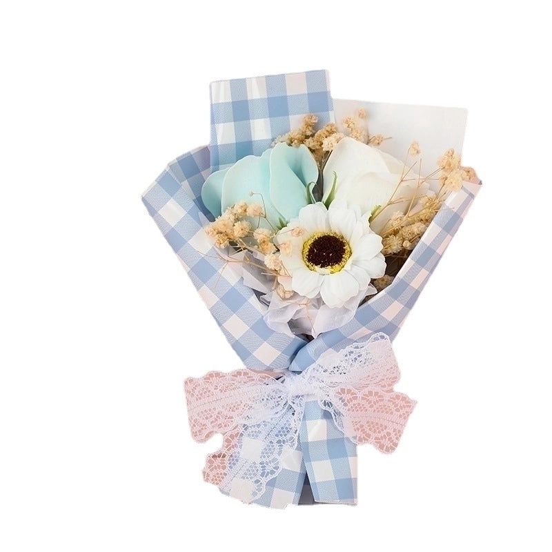 Valentine's Day New Year Father's Day Cute Dried Soap Flowers Artificial Floral Decorations|Home Decor Artificial Flowers