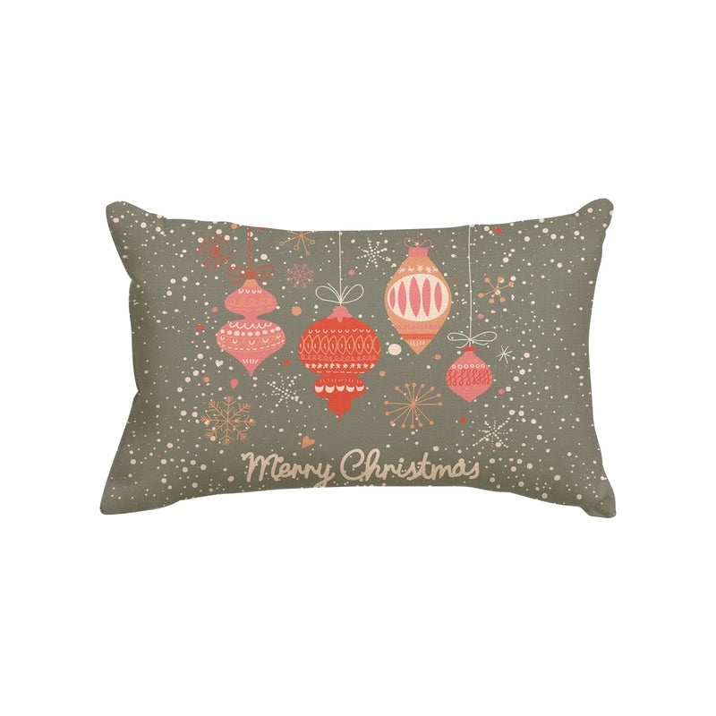 Christmas Holiday Linen Pillow Covers for Couch & Sofa | Home Decor