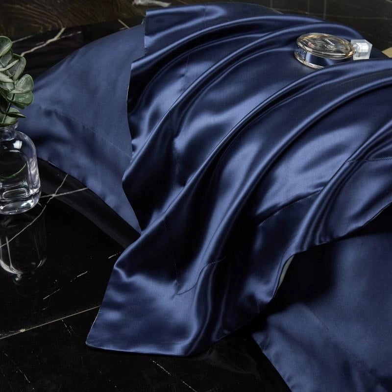 Solid Color Silk Pillowcase Single Satin Ice Silk Pillowcase | Home Textiles & Bedding