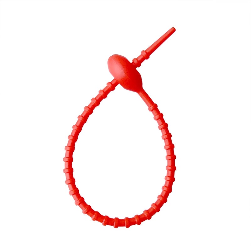 210mm Silicone Tadpole Cable Tie Organizer Keychain Pendant for DIY Jewelry Bags Lanyards|Accessories & Organizers