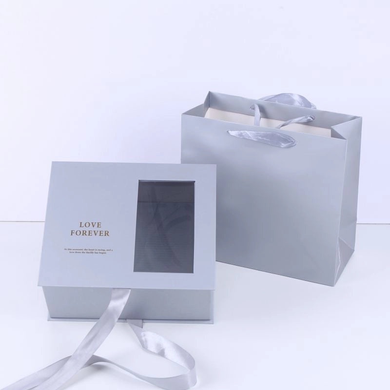 Transparent PVC Rose Gift Box with Window | Flower Gift Packaging