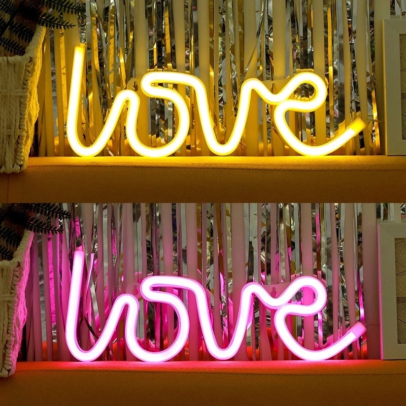 Valentine's Day Decorative Letter LED Light for Indoor Use 1 Piece|Home Decor & Lighting