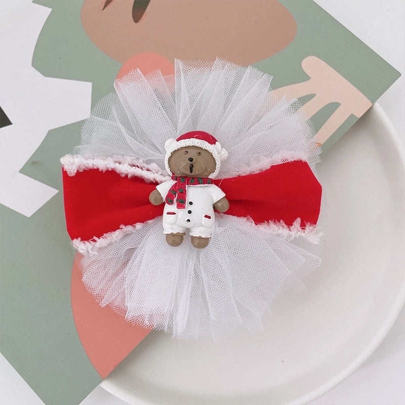 Christmas Bow Knot Hair Clip Cute Festival Party Accessory|Hair Accessories