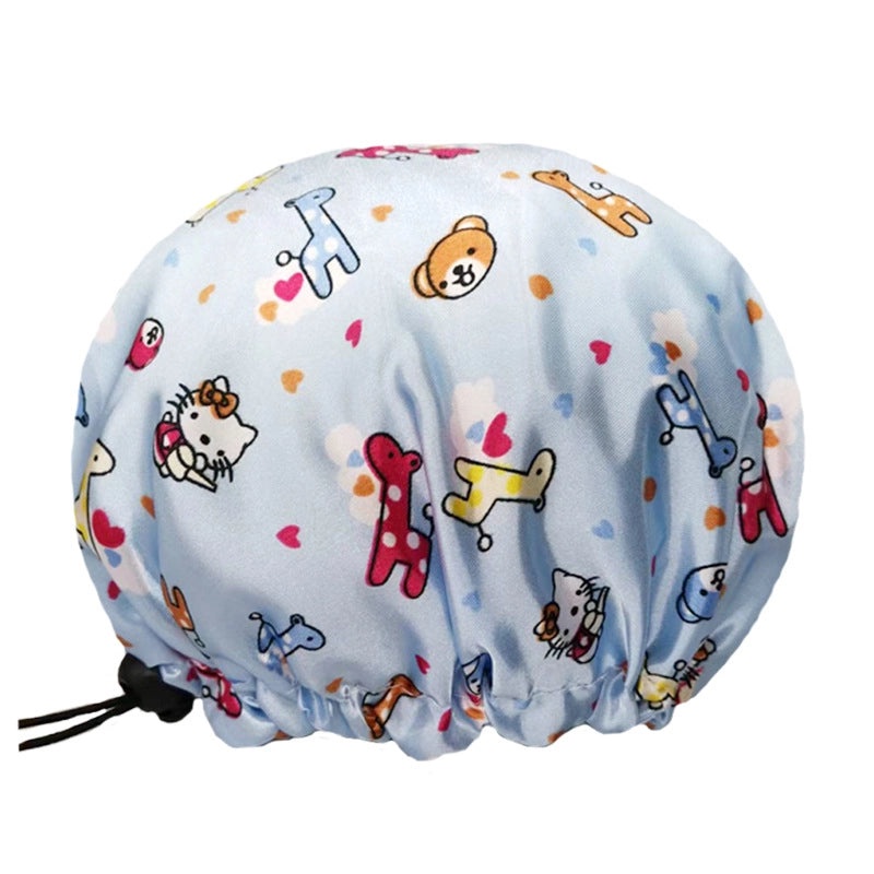 Adorable Fruit Patterned PE Shower Cap for Women|Shower Caps & Hair Care Accessories