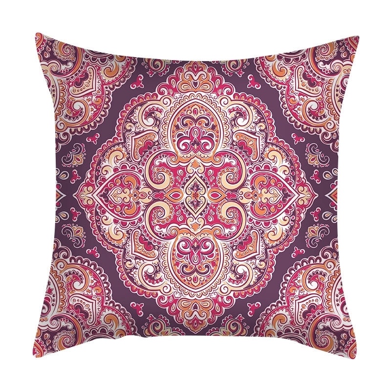 Bohemian Geometric Peach Skin Cushion Covers|Home Decor Pillows