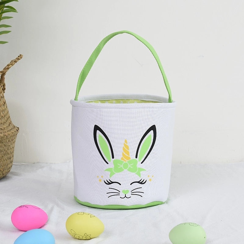 Minimalist Easter Rabbit Cloth Basket for Daily Use | Home Decor & Seasonal Accessories