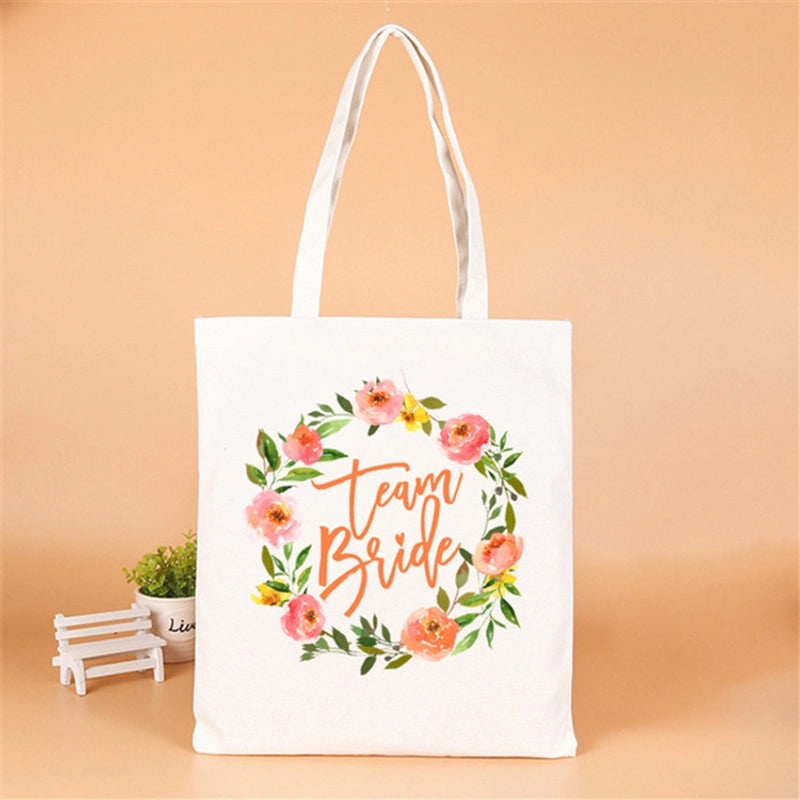 Personalized Linen Party Gift Bags with Letter Design|Party Supplies & Gift Wrapping