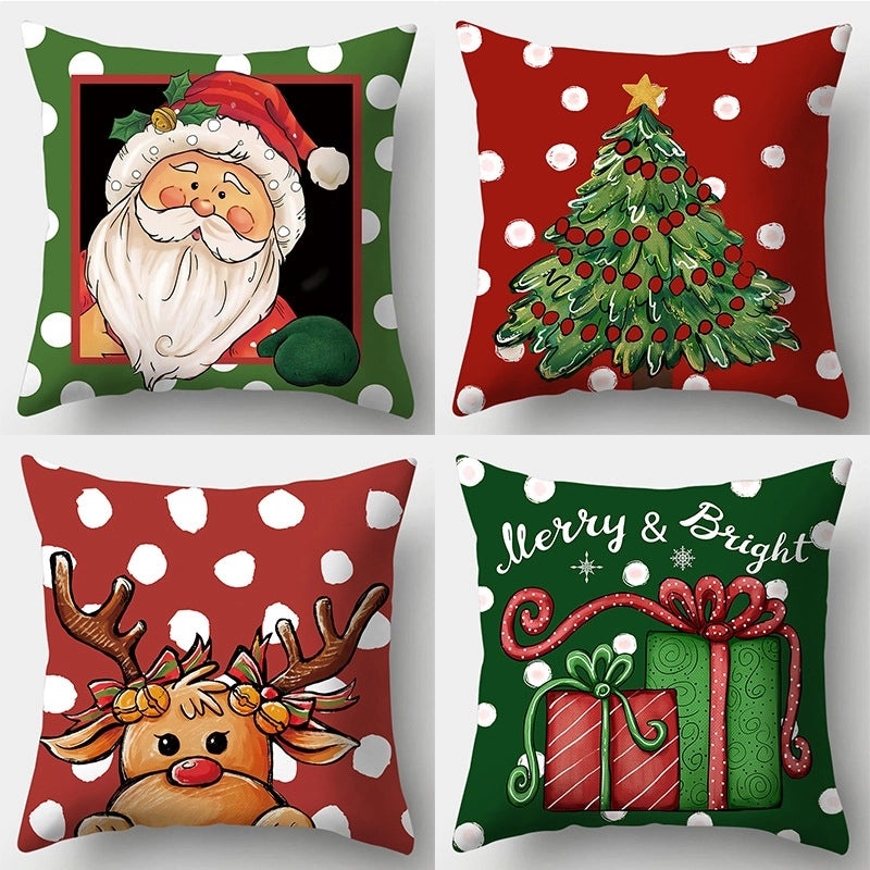 Christmas Minimalist Santa & Snowman Pillow Cases | Home Decor & Accessories