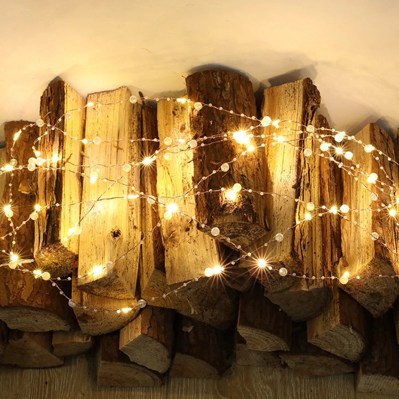 Romantic Christmas Geometric Copper Wire String Lights for Party Decor|Home & Garden Lighting