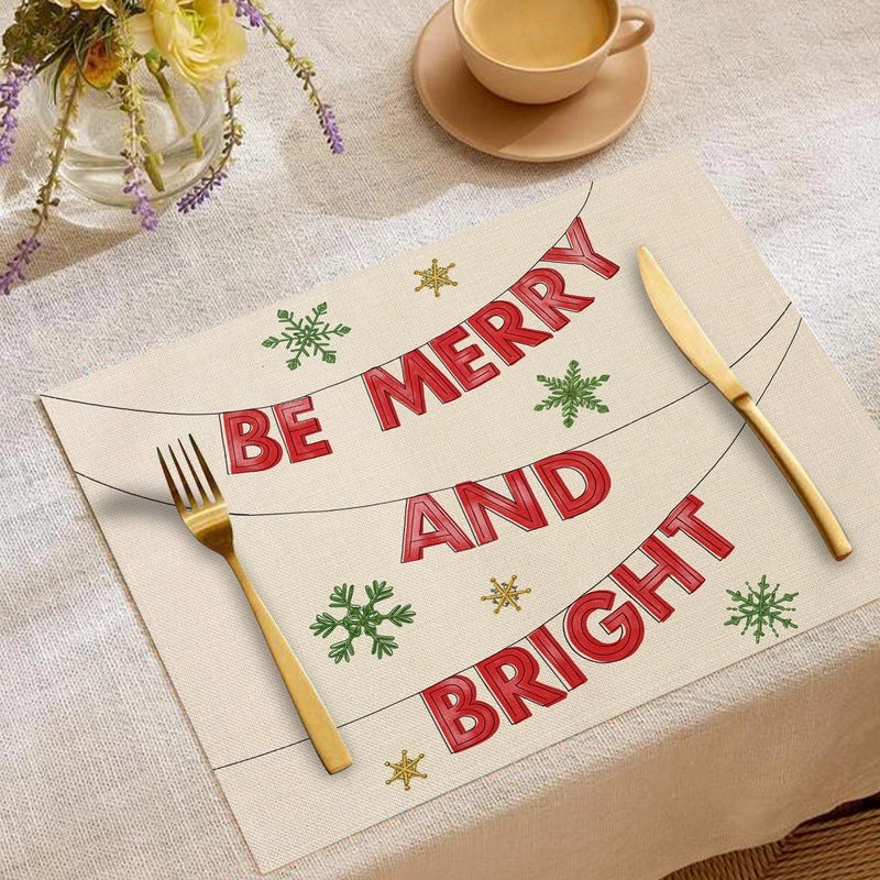 Minimalist Christmas Tree Placemat for Holiday Dining|Home Decor & Tableware
