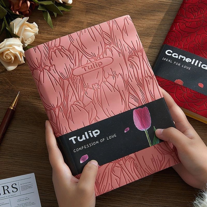 Elegant PU Leather Notebook Letter Design Perfect for School Learning and Casual Use|Stationery & Notebooks