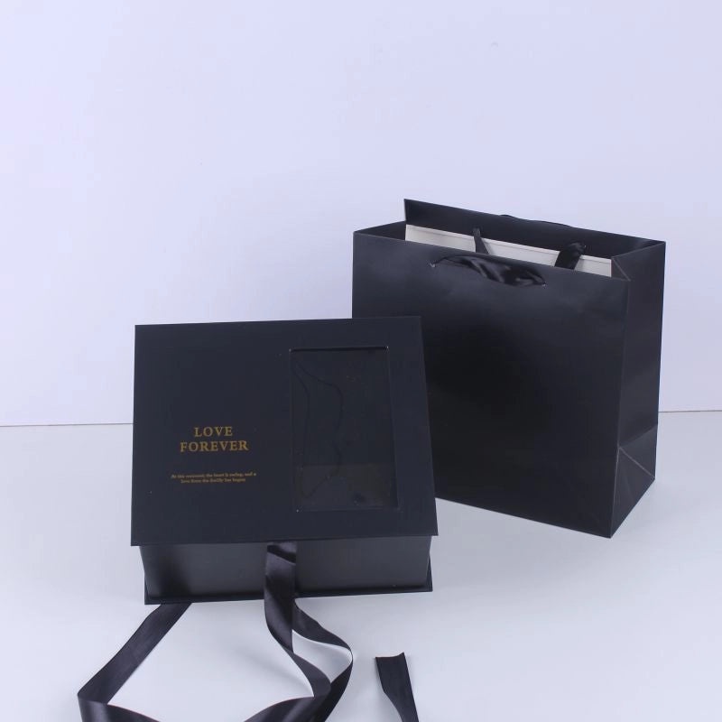 Transparent PVC Rose Gift Box with Window | Flower Gift Packaging