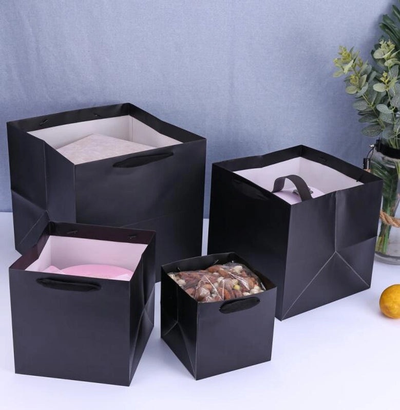 Vintage Solid Color Paper Gift Bags for Festivals | Party Supplies