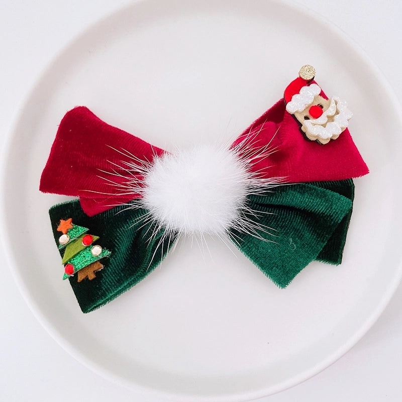 Christmas Bow Knot Hair Clip Cute Festival Party Accessory|Hair Accessories