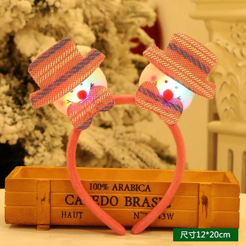 Christmas LED Double Headband Light-Up Hair Accessory|Holiday Accessories