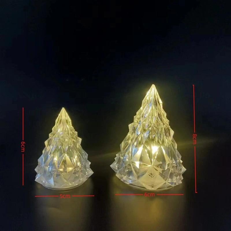 Christmas Tree LED Night Lamp Small Iceberg Shape Christmas Decoration Atmosphere Light|Home Decor & Lighting
