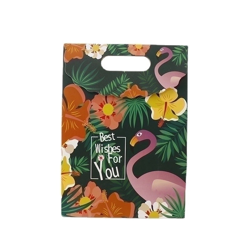 Red Flamingo Portable Gift Bag for Clothing and Stickers|Gift Bags & Packaging