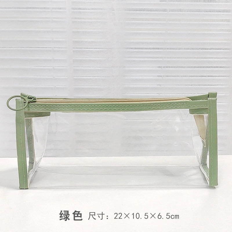 Transparent PVC Heart Storage Bag for Girls | Accessories Bags