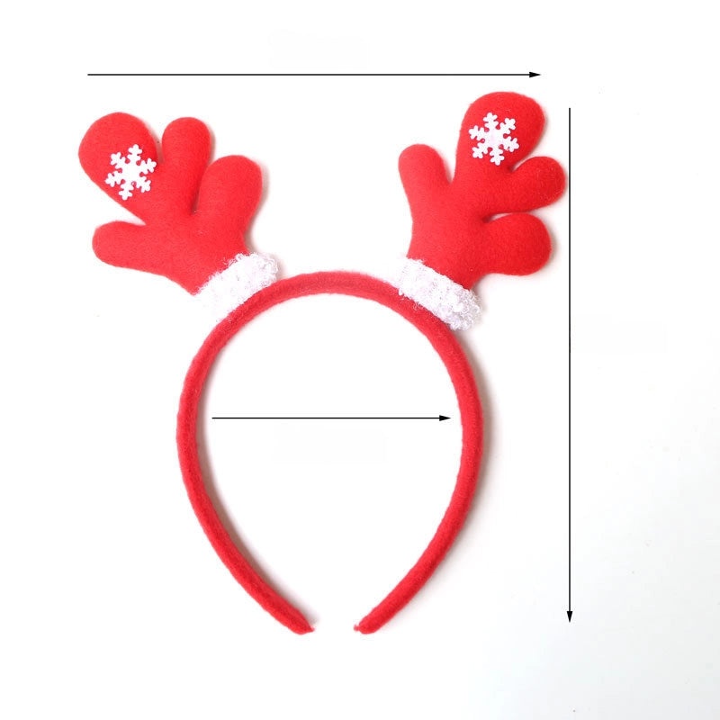 Festive Christmas Hairband with Santa Snowman and Reindeer Antlers for Kids Party Wear|Christmas Accessories