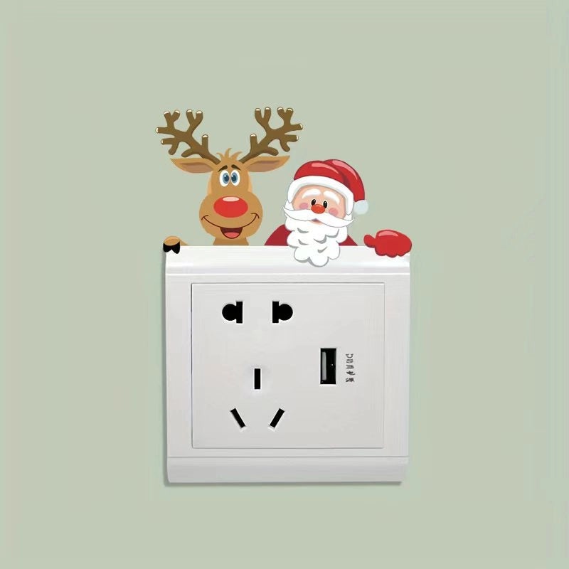 Festive Christmas Tree Snowman Elk Decorations PVC Ornaments|Holiday Home Decor