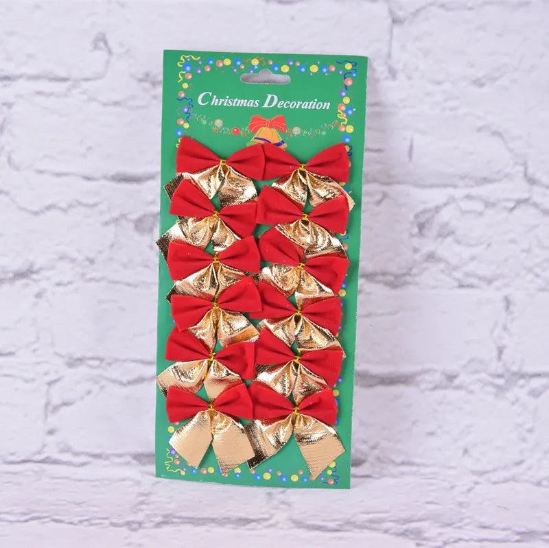 Christmas Elegant Bow Knot Hair Accessory Flocking Party Festival Decoration|Hair Accessories