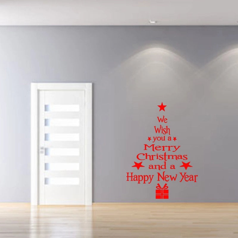 Christmas Vacation Letter Decorative PVC Wall Decal | Home Decor Wall Stickers