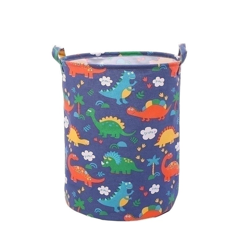 Vintage Dinosaur Cotton Linen Laundry Basket|Home Storage & Organization
