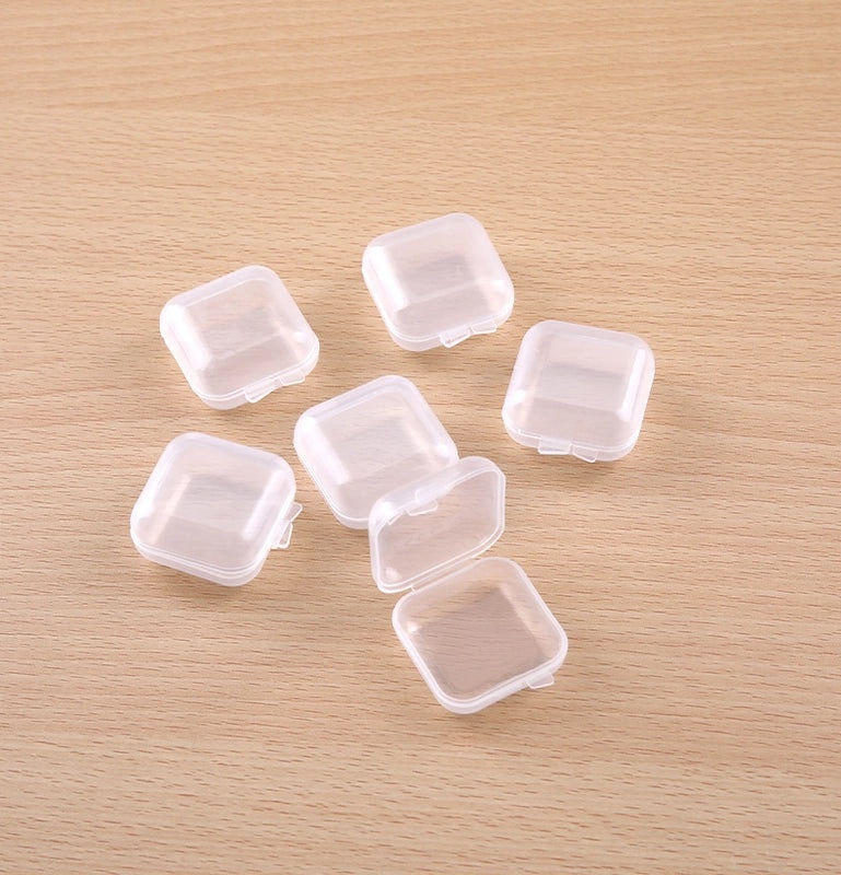 Transparent Small Plastic Jewelry Storage Box for Fish Hooks and Earplugs|Jewelry Storage Containers