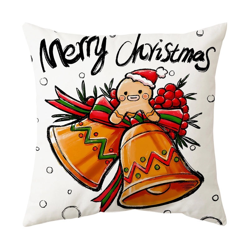 Christmas Tree Santa Elk Holiday Polyester Pillow Covers|Home Decor Pillows