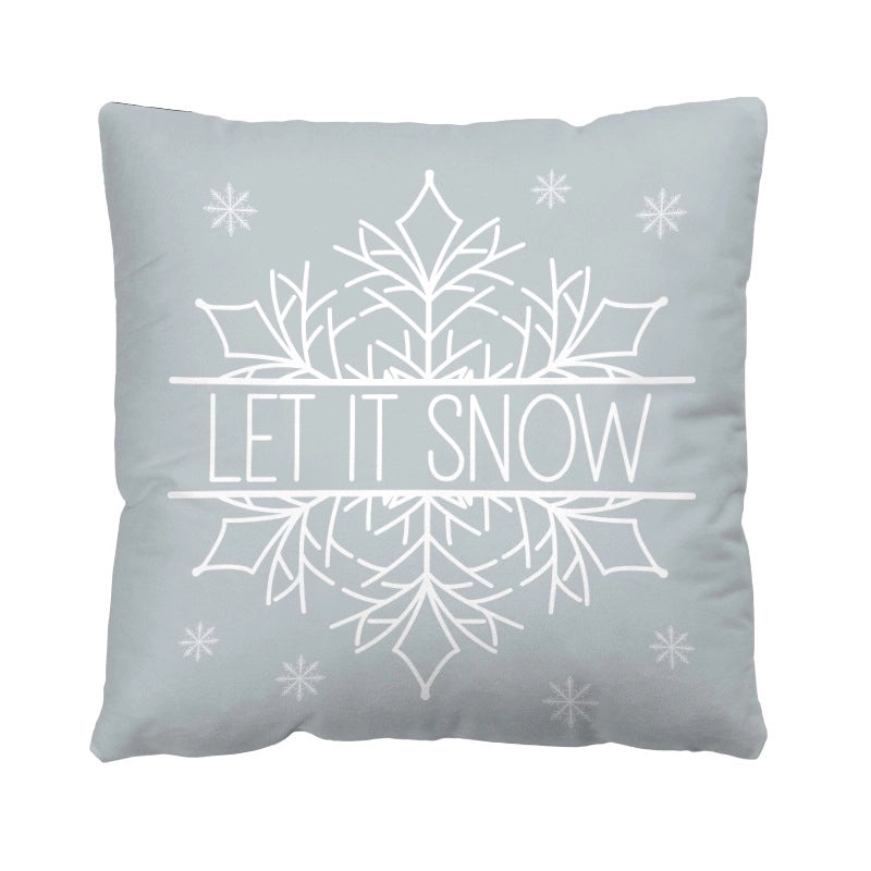 Plush Letter Print Short Pillow Covers for Casual Vacation Decor|Home Decor & Bedding