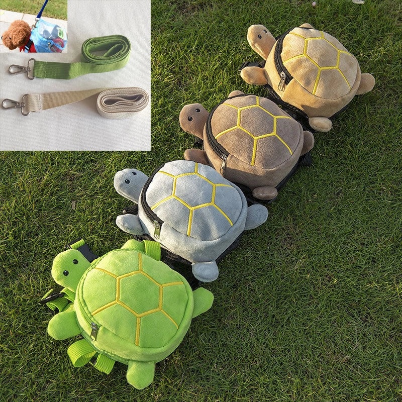 Cute Cartoon Turtle Print Polyester Kids Backpack|Kids Backpacks and Bags