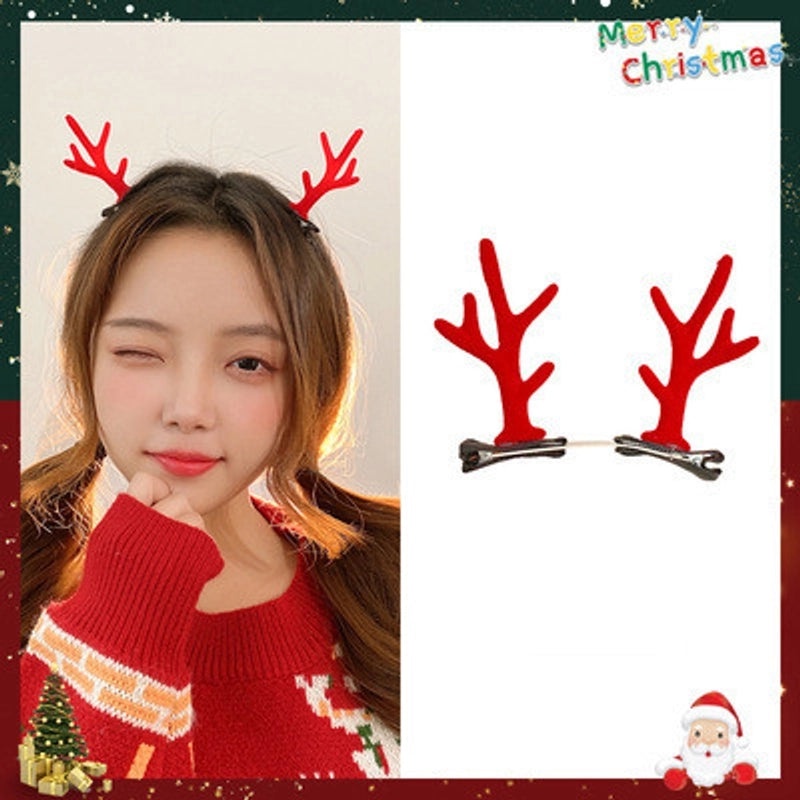 Festive Reindeer Antler Hair Clip for Daily Wear|Hair Accessories