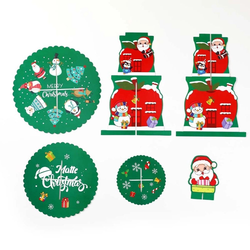 Christmas Modern Classic Style Holiday Jewelry Display Tray with Santa Claus and Christmas Tree | Home Decor & Holiday Accessories