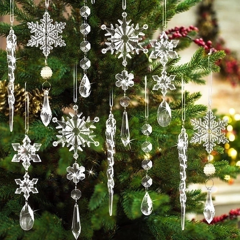 Minimalist Snowflake Acrylic Ornament for Christmas Indoor Daily Festival Decor|Home Decor & Holiday Accessories