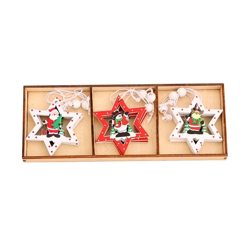 Mini DIY Christmas Tree Pendant Laser Cut Hollow Design|Holiday Jewelry Accessories