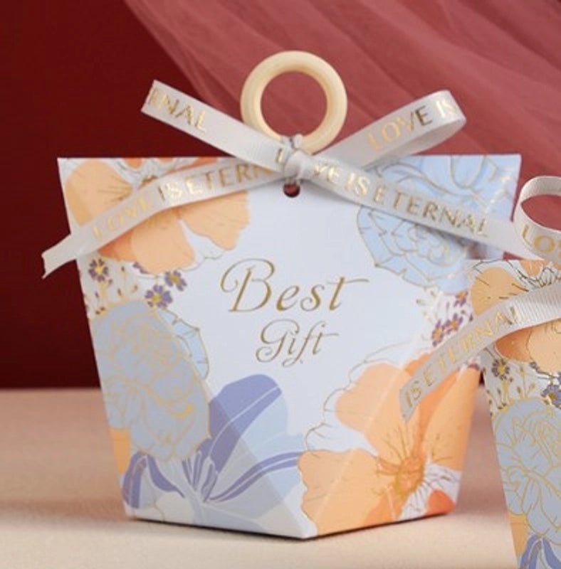 Floral Letter Paper Gift Bags for Wedding Banquets|Wedding Accessories