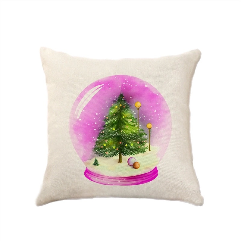 Christmas Holiday Letter Polyester Pillow Covers Couch Sofa Decoration|Home Decor Cushion Covers