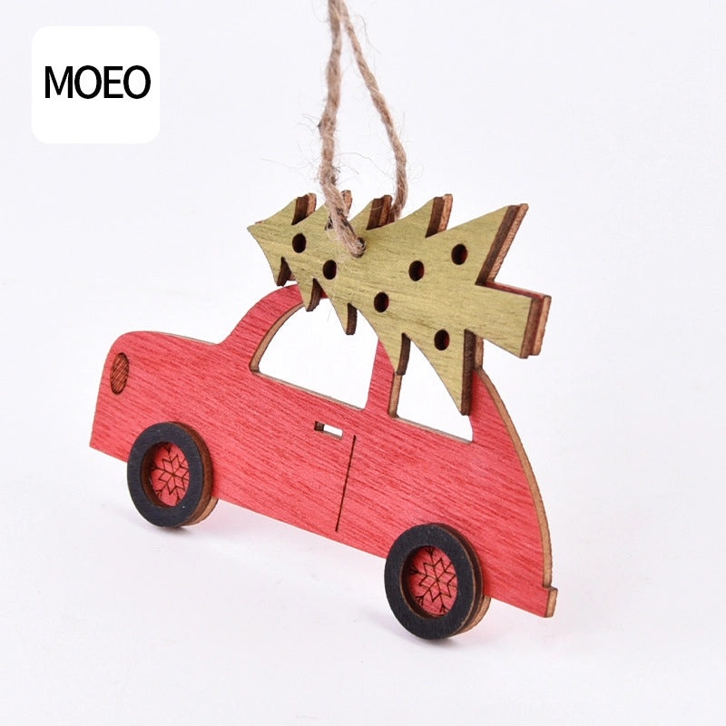 Minimalist Christmas Color Block Wooden Jewelry for Holiday and Daily Wear|Festive Accessories