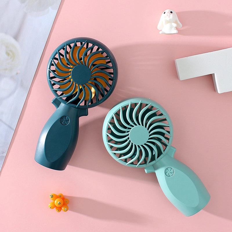 Mini Portable Solid Color Plastic Fan|Home & Garden Accessories