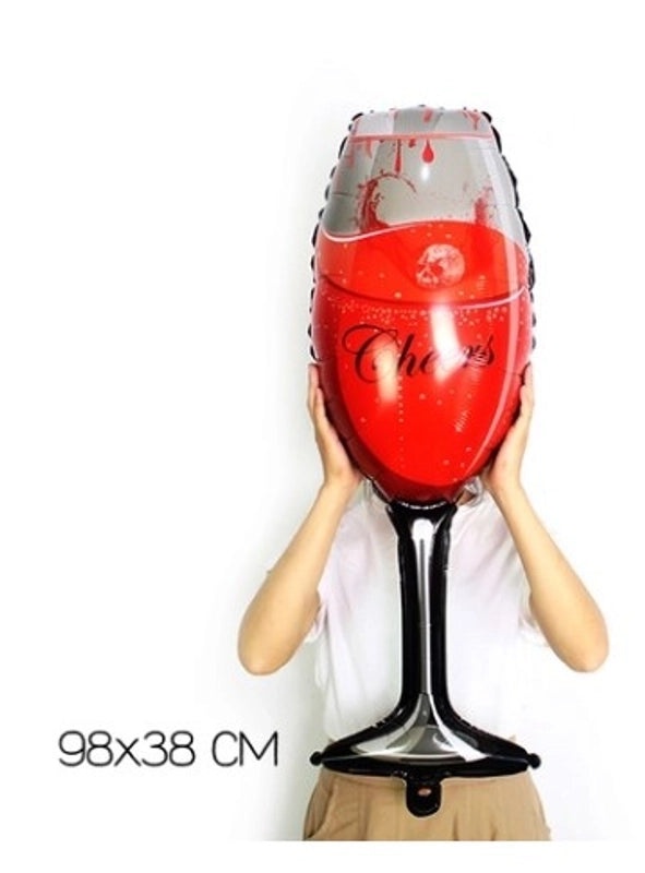 5 Pieces Romantic Beer & Wine Glass Balloons for Birthday Party Festival | Party Decorations Balloons