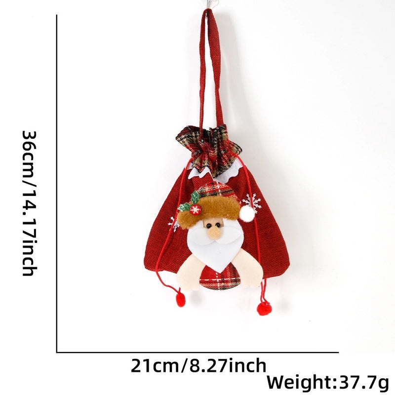 Christmas Santa Claus and Snowman Gift Bags Cartoon Style Holiday Party Wrapping Supplies|Gift Wrapping & Packaging