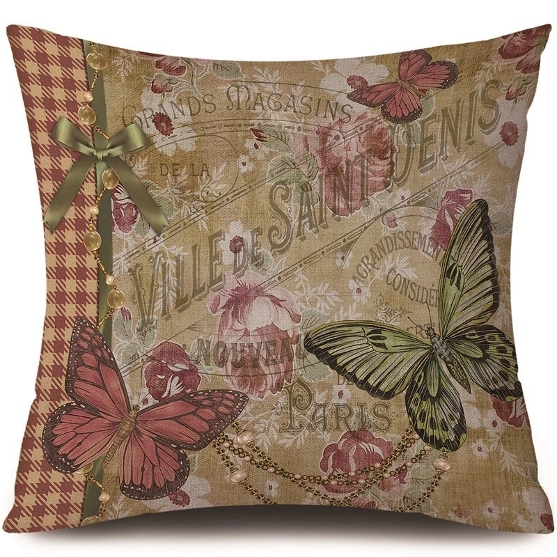 Trendy Animal and Floral Linen Pillow Covers|Home Decor Pillows