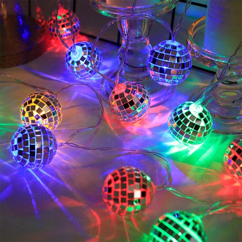 Christmas Minimalist Glass Ball String Lights for Indoor Party Decoration|Home Decor & Lighting