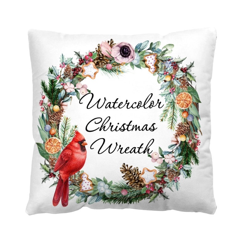 Plush Letter Print Short Pillow Covers for Casual Vacation Decor|Home Decor & Bedding